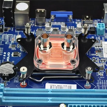 

1pcs CPU Water Cooling Block Waterblock 50mm Chromeplate Copper Base Cool Inner Channel For Intel 775/1155/1156/1366/LGA 1150/AM