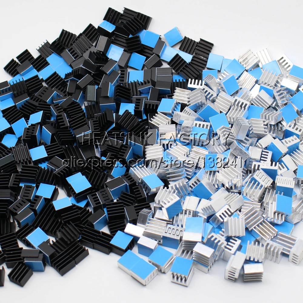 de alumínio 8.8x8.8x5mm chip cooler com fita