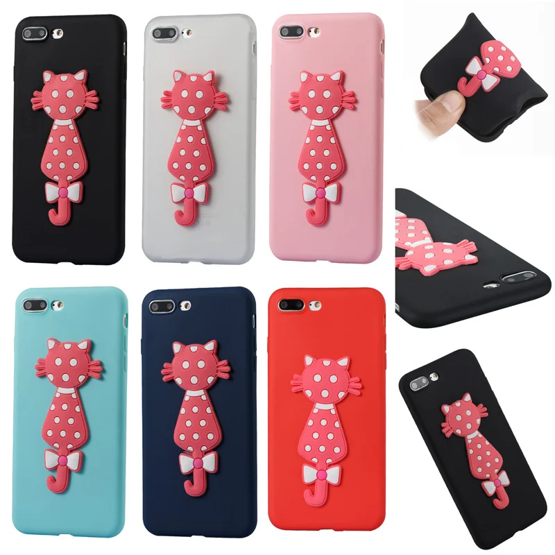 

Anti-scratch Cat Patch Style Phone Soft TPU Silicone Cover Capa for Apple iPhone 6 6S 7 8 Plus X XS Case Shell Coque Fundas