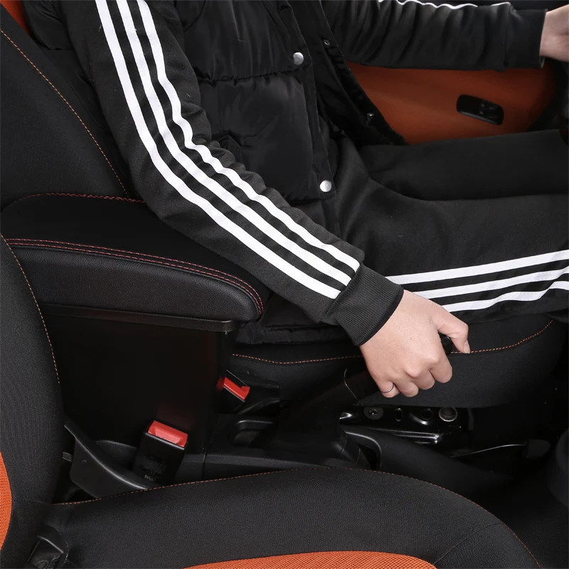  Para smart fortwo apoyabrazos caja universal car center console smart forfour caja de modificación 