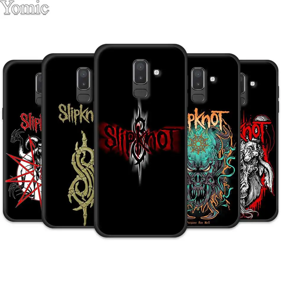 

Silicone TPU Soft Case for Samsung Galaxy J4 J6 J8 Plus 2018 J4Plus J6Plus Slipknot Rock Mobile Phone Case Cover Shell Coque