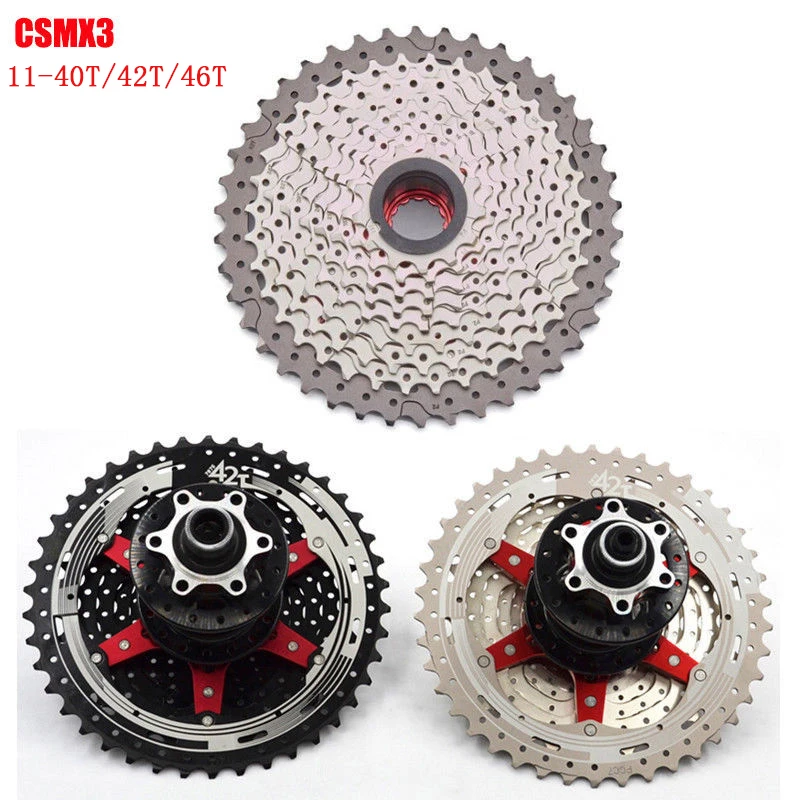 SunRace CSMX3 TAZ 10Speed 11-46T Mountain Bike Bicycle Cassette Fit Shimano SRAM