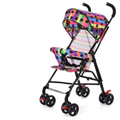 Breeze летняя Складная четырехколесная детская коляска портативная дорожная система пляжный зонт детская коляска светильник коляска багги - Цвет: 143
