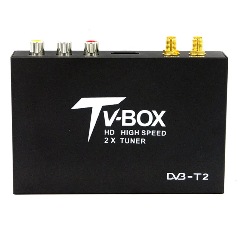 2-тюнеры автомобиля DVB-T2 H.264 MPEG-4 MPEG-2 цифровая ТВ-приставка для России Таиланд сингапурский Малайзийский, Израиль, Украина, Колумбия