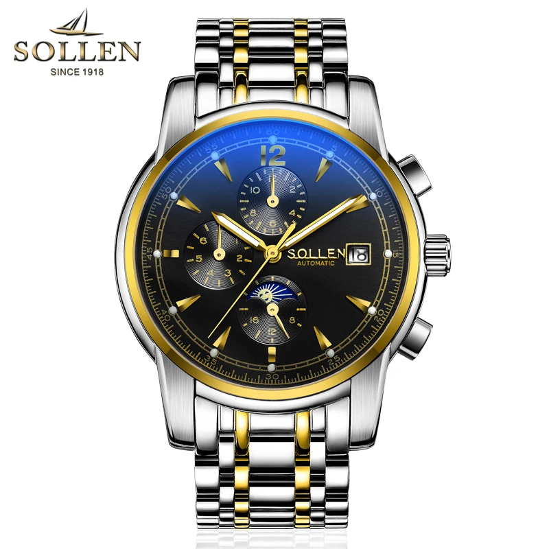 

Skeleton Tourbillon Mechanical Watch Men Automatic Classic Rose Gold Leather Mechanical Wrist Watches Reloj Hombre 2019 Luxury