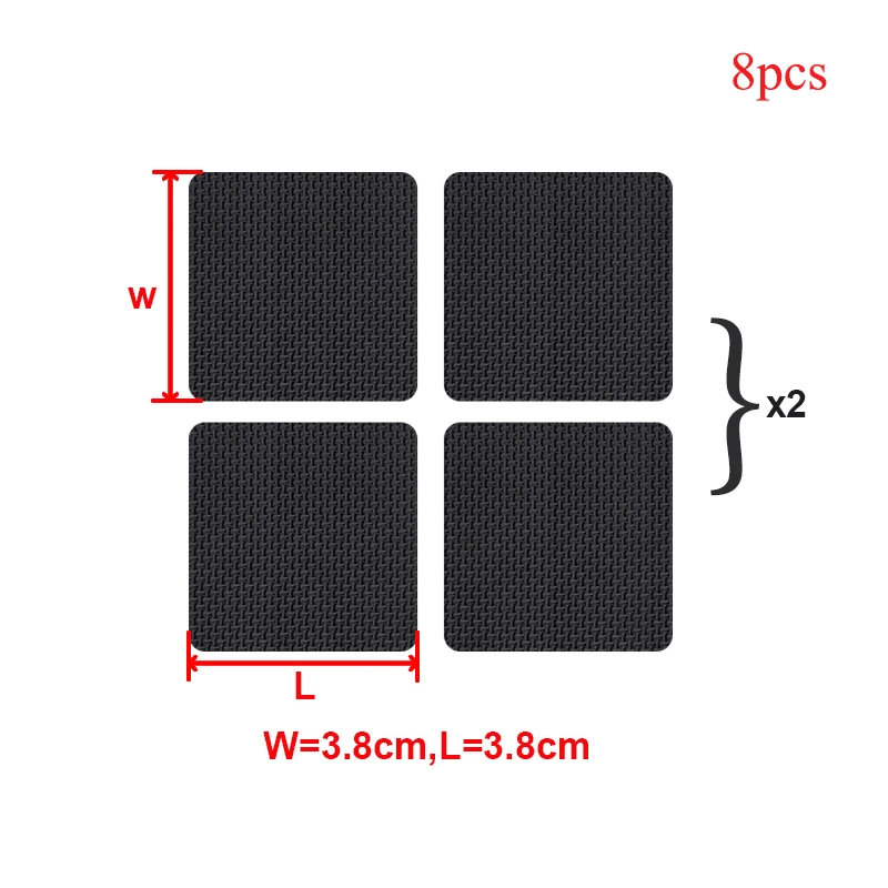 8 шт./компл. ножка стула шапки ножка стула защитные чехлы Мебель Стол ног Обложки с круглым дном круг для круглый прямоугольный - Цвет: 3.8x3.8cm