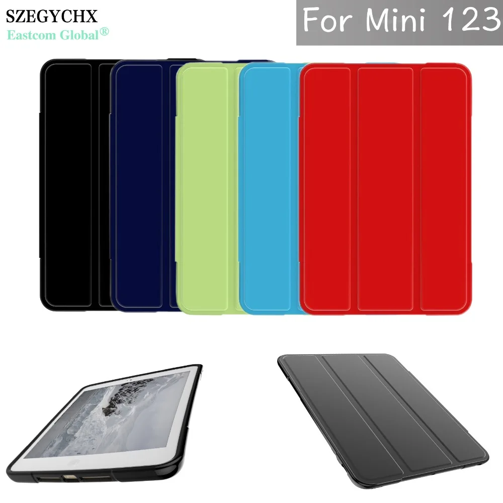 

SZEGYCHX Case for Apple ipad mini 1 2 3 TPU soft silicone + Transparent Smart Cover Trifold Case Cover For mini1 mini2 mini3