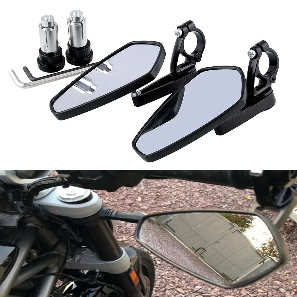 

Handlebar grips Rearview Side Mirror Motorcycle Mirror For Yamaha MT09 MT07 MT 09 07 XJ6 FJR XJR 1300 Racer fazer XT 600 TDM 900
