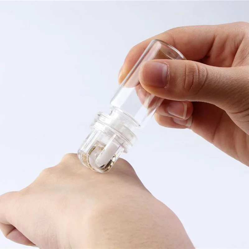 Оптовая продажа Hydra Derma Roller 64 с золотыми наконечниками микроиглы гелевой бутылкой