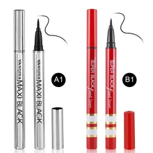 Макияж шелк черная жидкая подводка для глаз карандаш водостойкая стойкая Быстро Сухой витамин E подводка для глаз Ручка Макияж