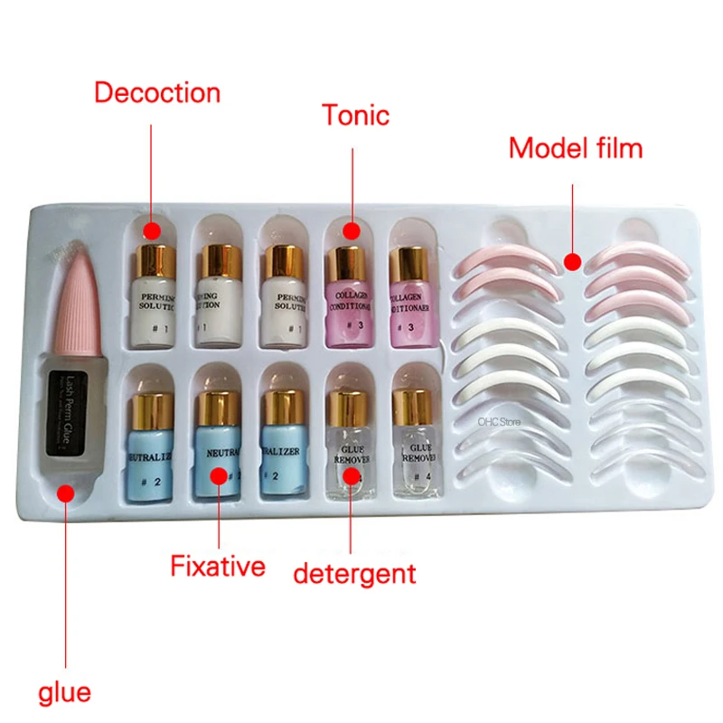 Набор для подтяжки ресниц, набор для завивки ресниц, набор для завивки с стержнями, клей, профессиональные реснички, удлинитель ресниц, перманентные инструменты для макияжа