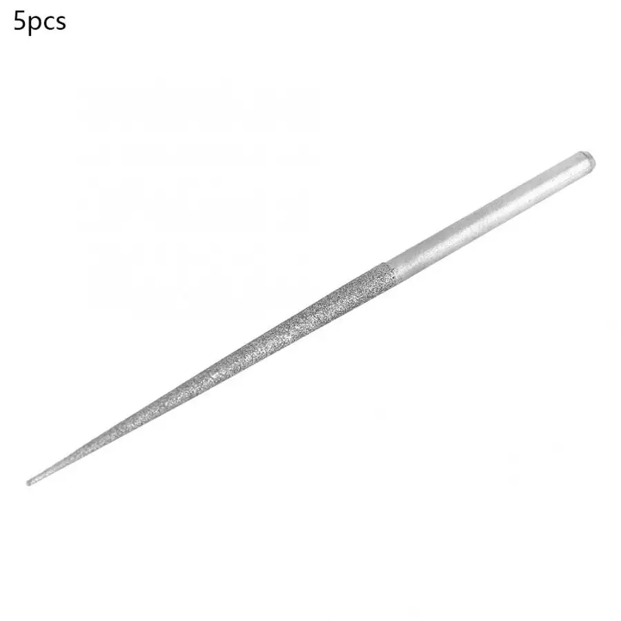 

Grinding Bur Needle Drill Bits 5Pcs Lengthened Needle Shape Emery Grinding Polishing Head Drill Bits Accessories