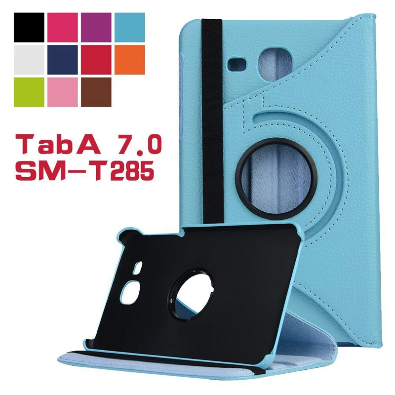 Tablet Case для Samsung Galaxy Tab 7,0 T280 T285 SM-T280 360 градусов поворотный из искусственной кожи чехол крышка Подставка защитная оболочка