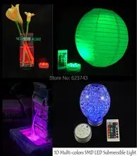 Free Shipping 4pcs RGB Multi colors Remote control 16colors Submersible LED light,LED vases base light,colorful underwater light free shipping waterproof led light up serving tray multi colors rechargeable luminous led trays light 24 keys remote controller