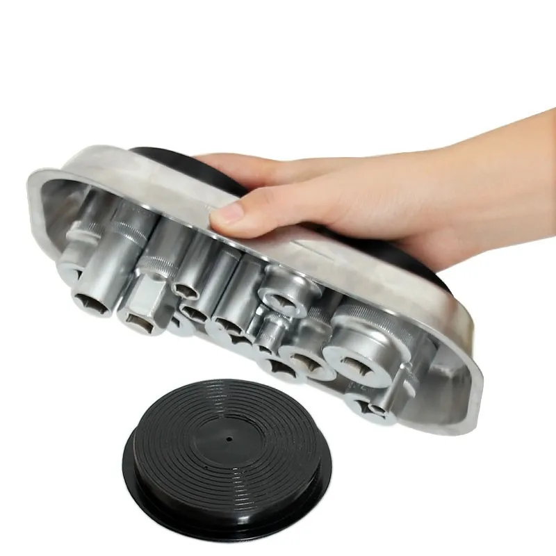 Magnético fuerte ventosa magneticTool componentes destornillador llave alicates organizador caja de almacenamiento de herramienta accesorios de coche Magnético fuerte ventosa magneticTool componentes destornillador llave alicates organizador caja de almacenamiento de herramienta accesorios de coche