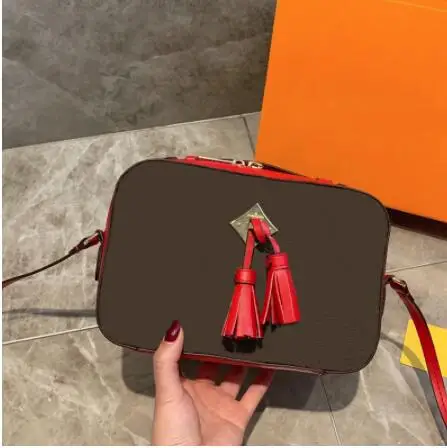 Высокое качество модная сумка, клатч для Для женщин настоящая кожаная сумка на плечо сумка через плечо - Цвет: Red flowers
