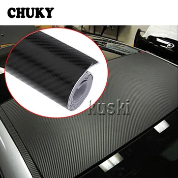

CHUKY 30cmx127cm Carbon Fiber Car Styling Sticker For Citroen c4 c5 c3 Volkswagen VW Polo 4 5 7 6 Passat B6 B5 Kia rio ceed 2017