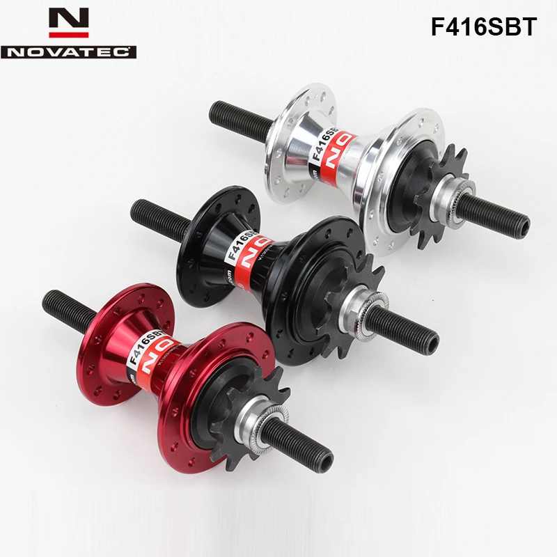

Novatec F416SBT 20 Holes 9T Folding Bike Single Speed Rear Bicycle Hubs With Sprockets And Lock Nuts 80mm Black Red Silver
