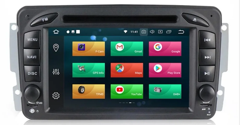 Excellent 7"HD ANDROID 8.1 CAR DVD player For Mercedes Benz W209 W203 W168 ML W163 W463 Viano W639 Vito Vaneo Wifi GPS BT Radio NEW Map 4