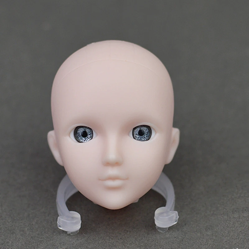 Высококачественная практичная кукла-голова, оригинальная 3D кукла Синьи глаза, голова для 11,", кукольные головки для 1/6 BJD, кукла для отработки нанесения макияжа - Цвет: style 8 silver eye