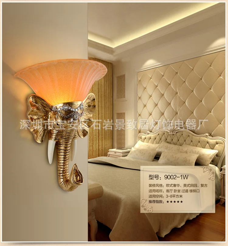 TUDA 33X40 см Ангел в форме смолы настенный светильник в форме слона смолы настенный светильник Винтаж Европейский стиль настенные лампы для гостиной