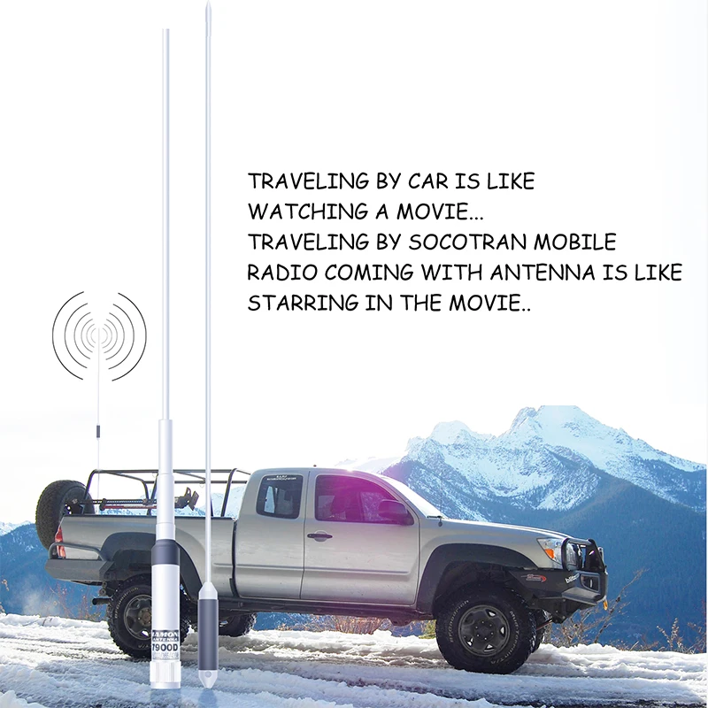 SOCOTRAN ST-7900D четырехдиапазонная Мобильная радио антенна Складная VHF/UHF PL259 Разъем Мобильный приемопередатчик антенна для автомобиля радио