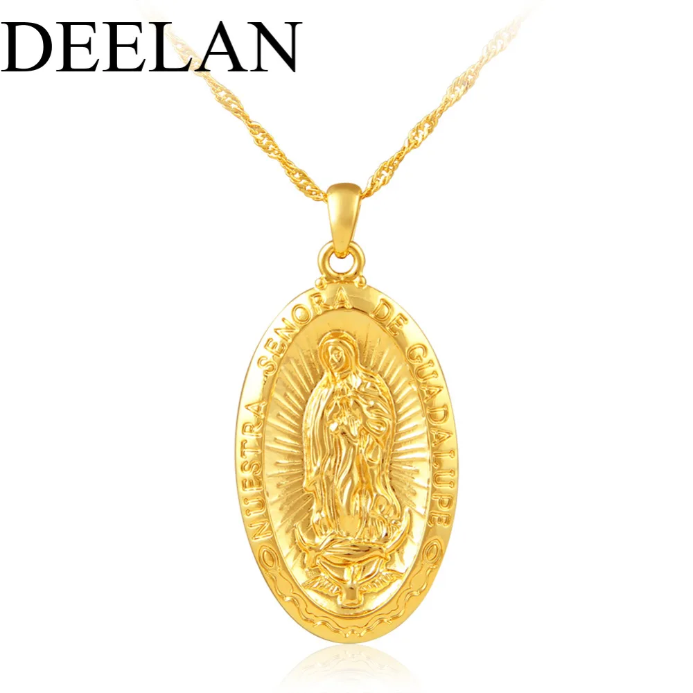 Fashion Classic Figure Virgin Mary Religion Chain Pendant Necklaces