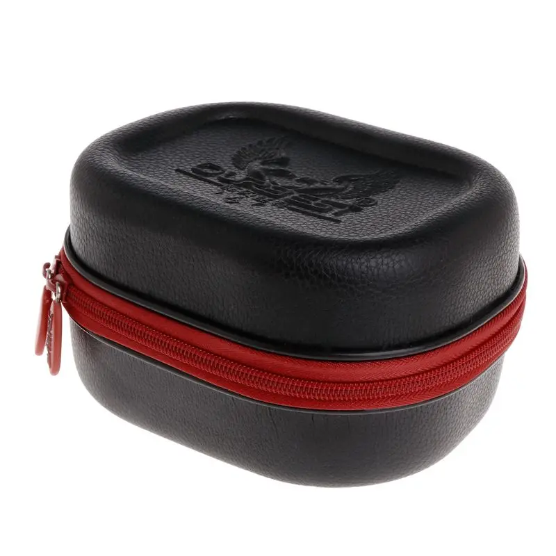 

Fishing Reel Bag Zipper PVC Leather Case Lure Storage Portable Outdoor Bait Protective Soft 10cm Tall Shock Proof Professional