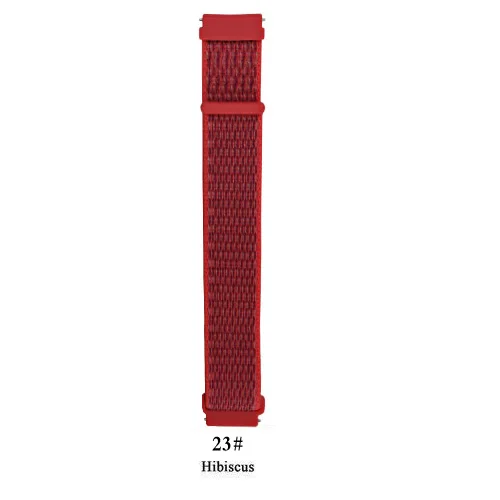 22 мм нейлоновый плетеный браслет на запястье быстро подходит ремешок для samsung Galaxy Watch 46 мм SM-R800/Galaxy Watch 46 SM-R810 мм/gear S3 Смарт часы - Цвет: 23