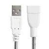 USB Male To Female Extension Cable LED Light Fan Adapter Cable Flexible Metal Hose Power Supply Cord ► Photo 2/6