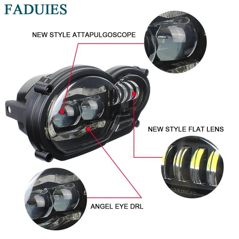  FADUIES Motorcycle LED Headlight for BMW R1200GS R1200 GS adv R1200GS LC 2004-2012 (fit oil cooler) - 32964095410