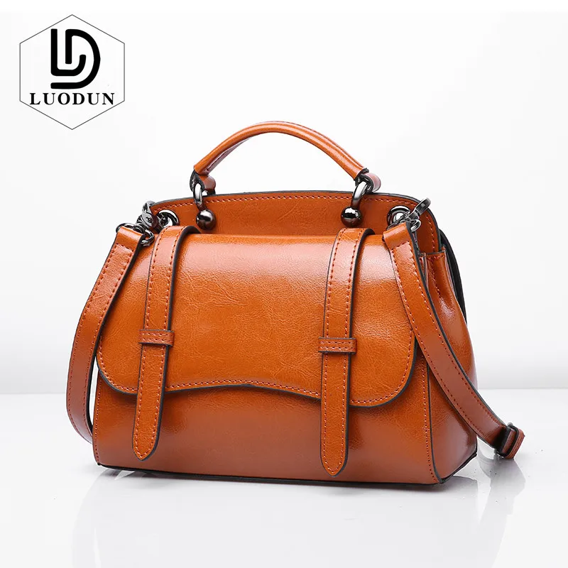 

LUODUN Brand Leather handbags summer small bag multi-purpose ladies leather bag shoulder Messenger ring bag Women Shopper Bag