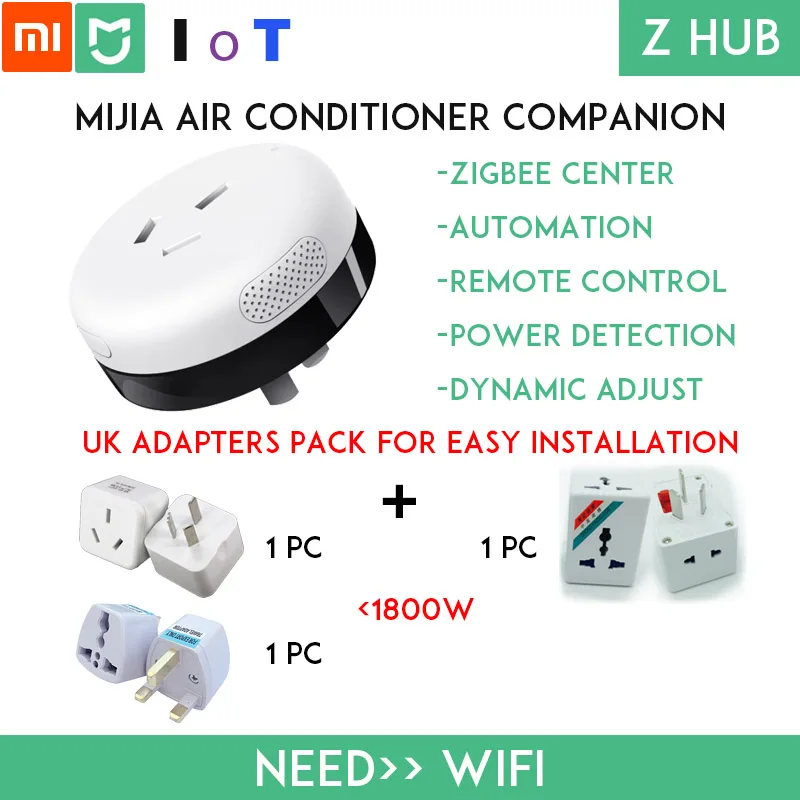 Оригинальная Xiaomi mi домашняя серия mi JIA IoT Интернет вещей умная розетка и т. д. WiFi ZIGBEE, Bluetooth концентратор Sub пульт дистанционного управления