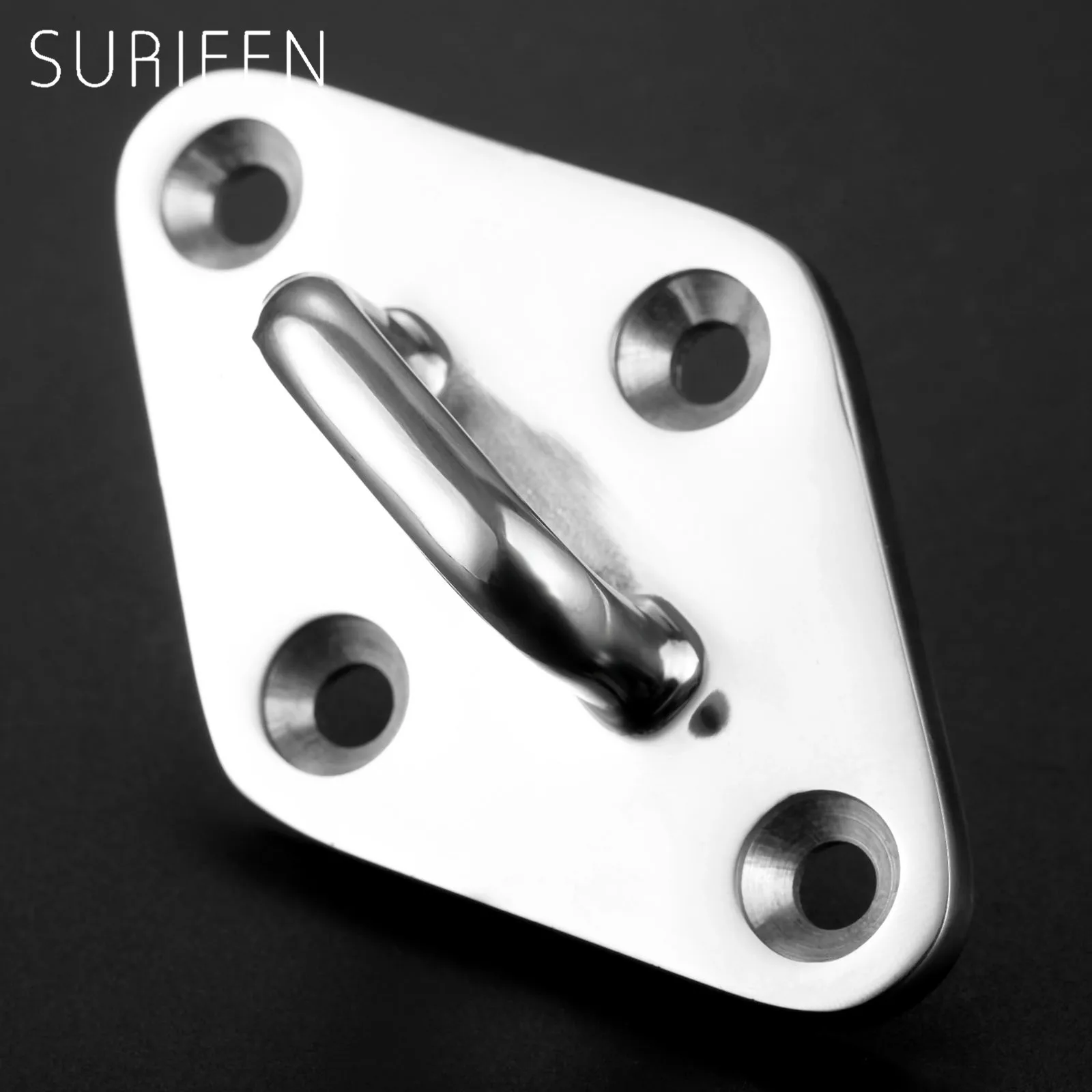 SURIEEN Heavy Duty Boat Diamond Pad Eye Hook Plate Marine Grade
