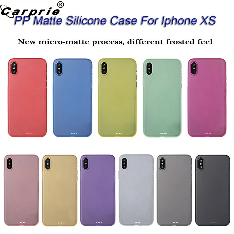 CARPRIE ультра тонкий PP матовый Силиконовый чехол для iphone XS/XS MAS/XR защитный приятный