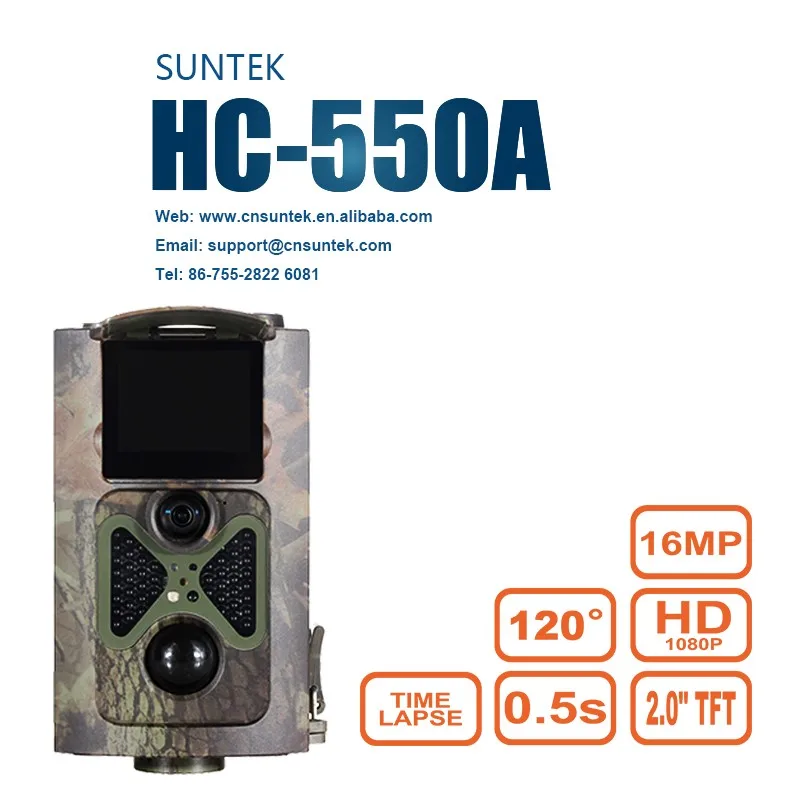 

Scout Guard Hunting Camera Trail Cameras HC550A 1080P 12MP 120 Degrees Angle PIR Sensor Photo-traps Wildlife Surveillance
