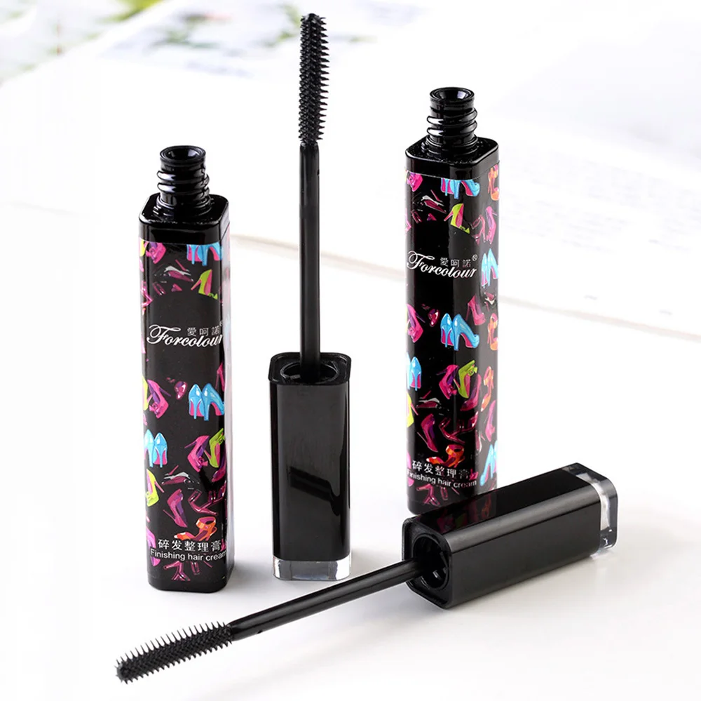 Hair Styling Gel Instant Finishing Cream With Mascara Brush Head For Women Girls 15ml Portable