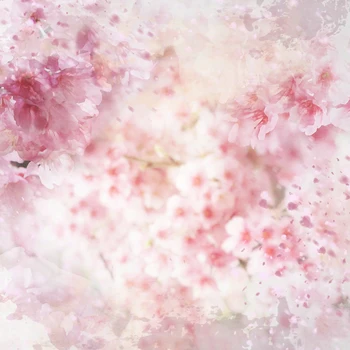 

HUAYI 5x5ft Pink Flower Backdrop Art Fabric Photography Prop Studio Newborn Background XT-5615