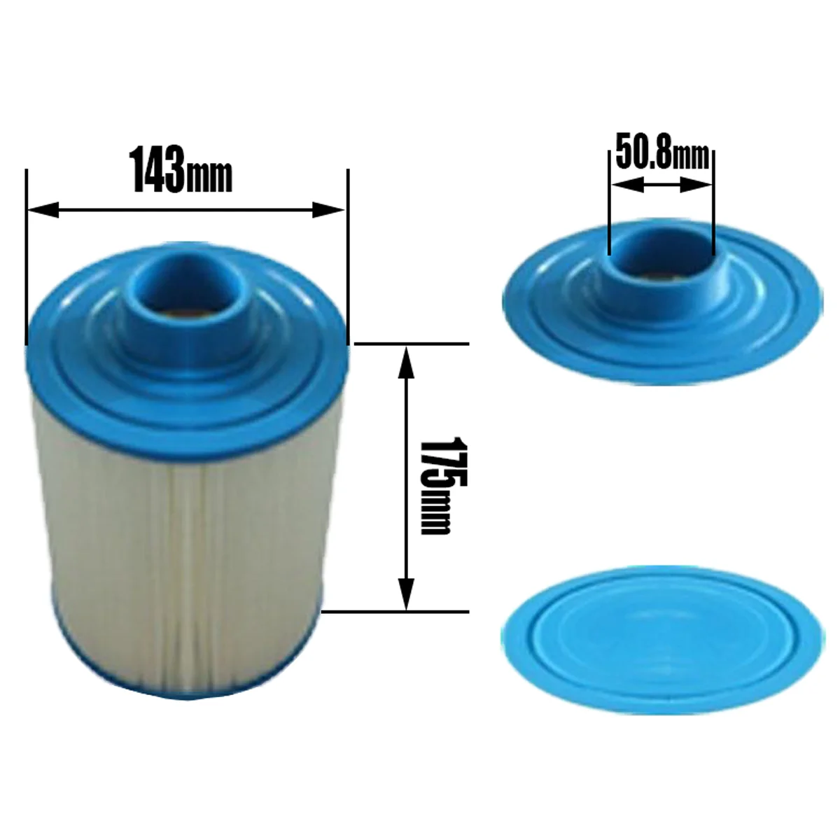 

for Jazzi pool Cartridge filter 2012 version,175mmx143mm,50.8mm MPT thread, hot tub paper filter other spas,