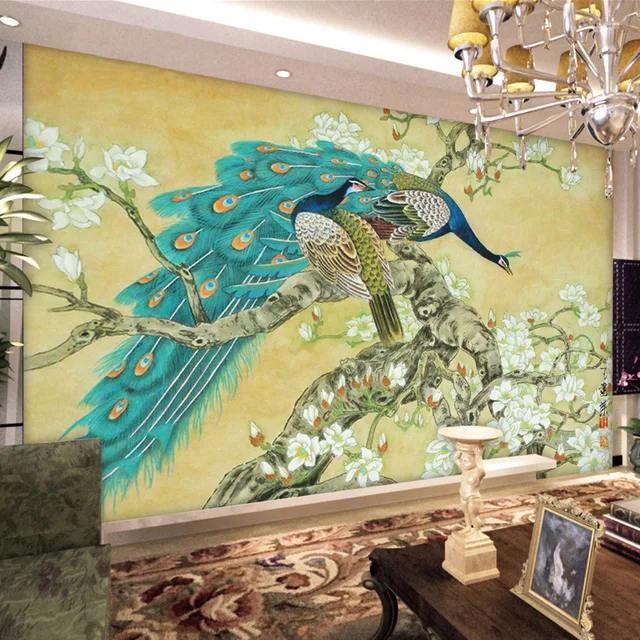 Vintage Home Decor Chinese Wallpaper Mural Tv Background Pea Vintage Home Decor Chinese Wallpaper Mural Tv Background Pea Wall Paper To
