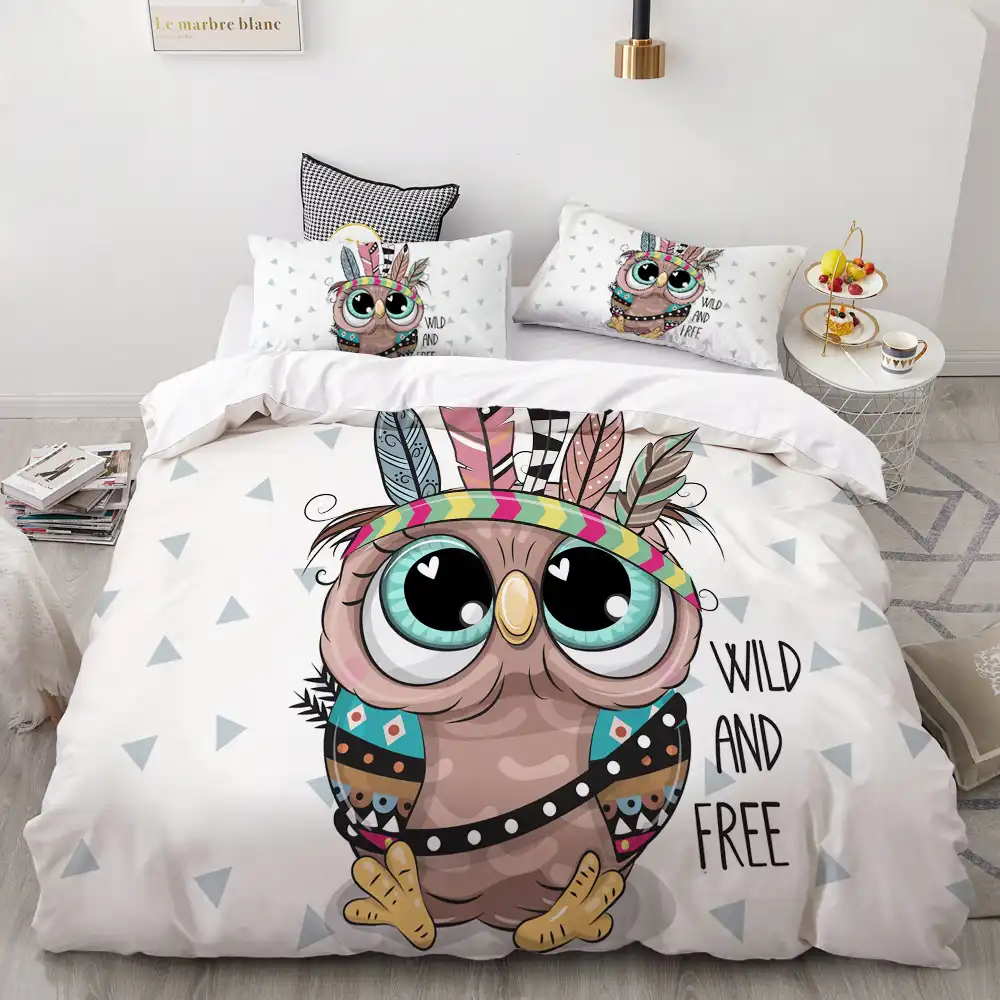 baby owl bedding set