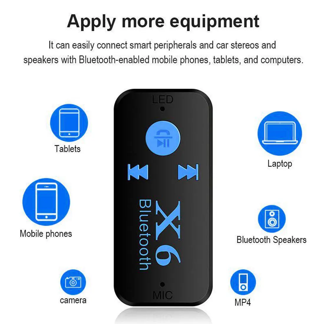 Marsnaska Bluetooth 4,1 Беспроводной USB приемник Bluetooth аудио адаптер 3,5 мм разъем AUX TF кардридер микрофон