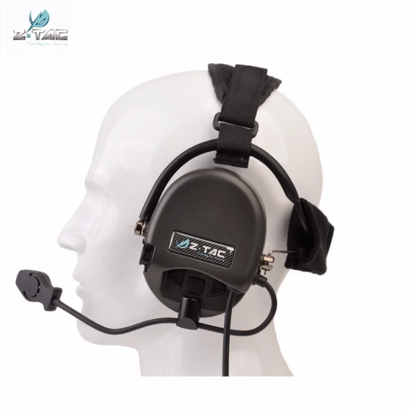 Fone de Ouvido Redução de Ruído Z-tático Liberador Neckband Militar Caça Wargame Airsoft Tático Comtac Z039 Tci ii 9 ouvido militar caça wargame airsoft tático comtac