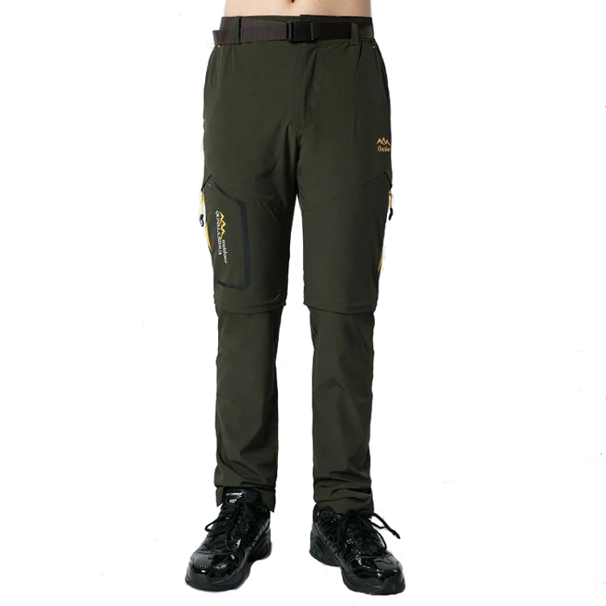 Mountainskin 6XL de verano de los hombres de secado rápido pantalones al aire libre desmontable pantalones cortos senderismo Camping pesca Trekking Hombre Deporte Pantalones de deporte de MA139