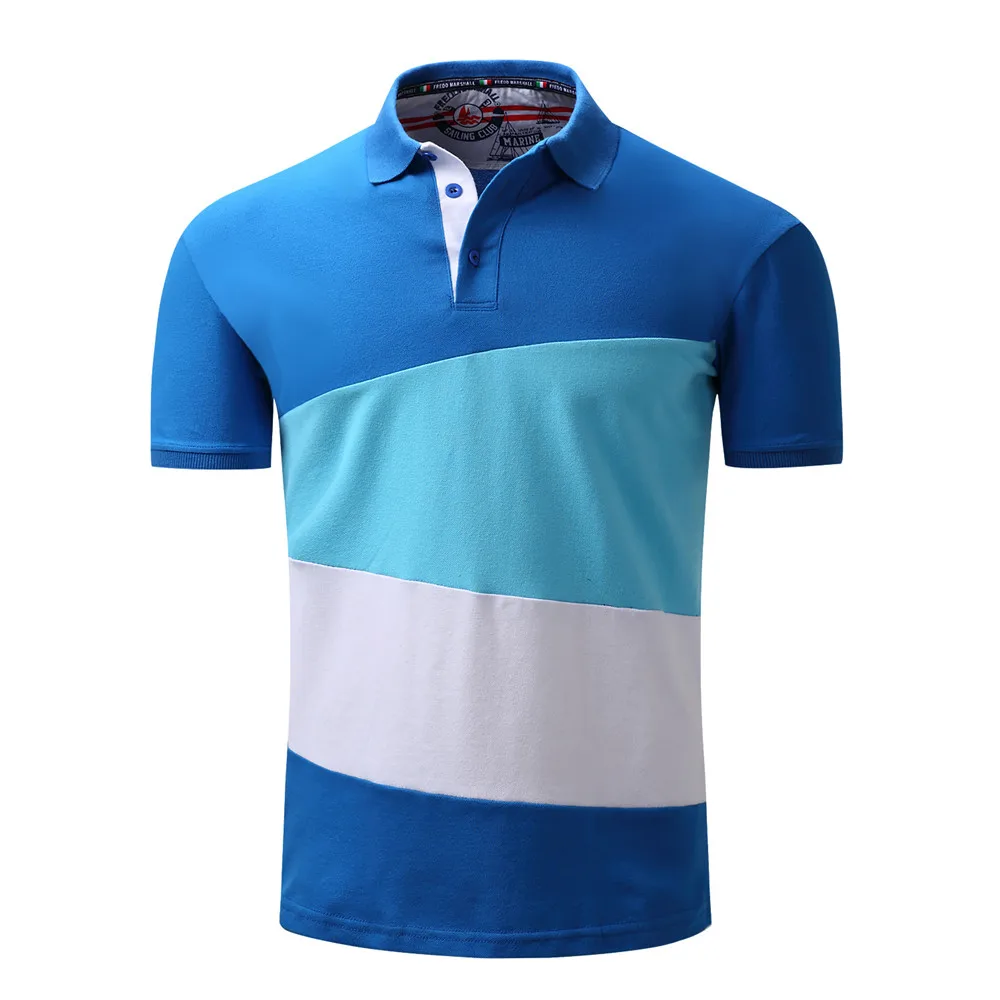 100% Cotton Men Polo Shirt Breathable Print Short Sleeve Casual Male Tops Brand Clothing High Quality Plus European size (6)