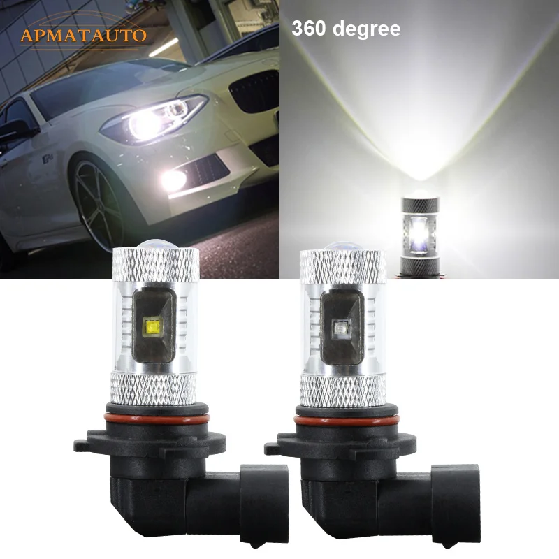 2 x 9006 HB4 Super Birght Projector LED Fog Lamp Bulb Daytime Running