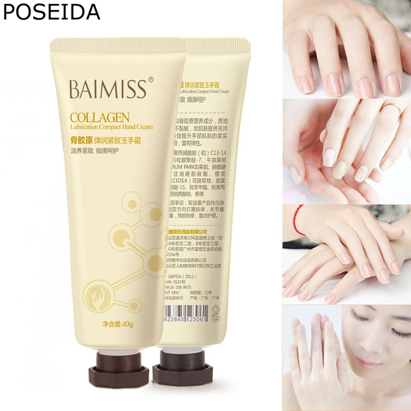 

40g Collagen skin care Hand Cream Moisturize hands moisture Whitening Firming Anti-aging Anti Wrinkle Essence Skin Care cream