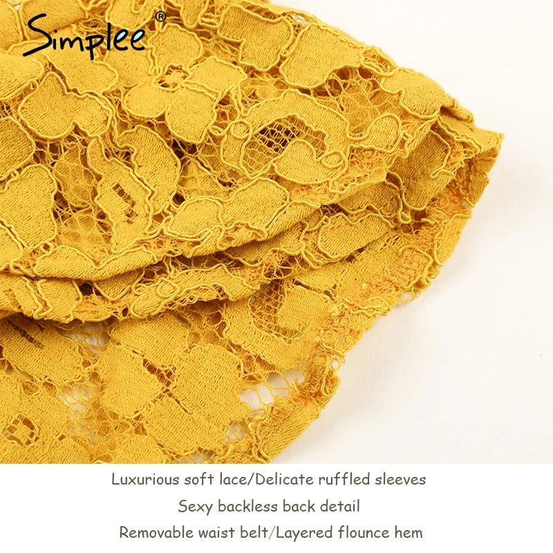 Simplee Sexy backless ruffle lace blouse women Sleeveless belt summer blouse female top 2018 Elegant red tansparent blouse shirt