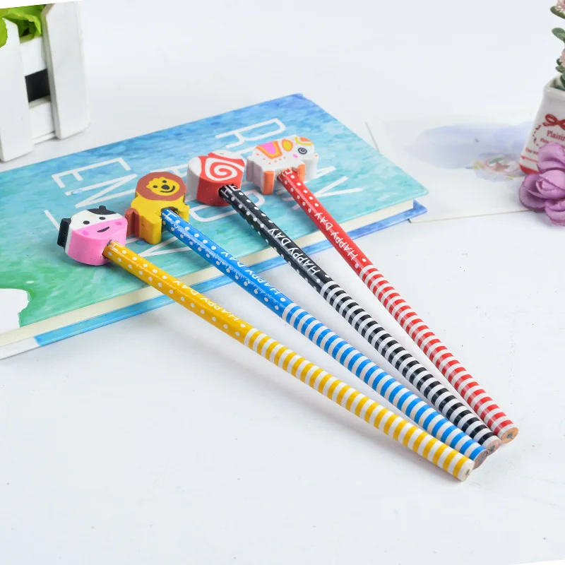 KOWELL Kawaii ластик в форме животных карандаши написание Рисунок HB ручки для детей