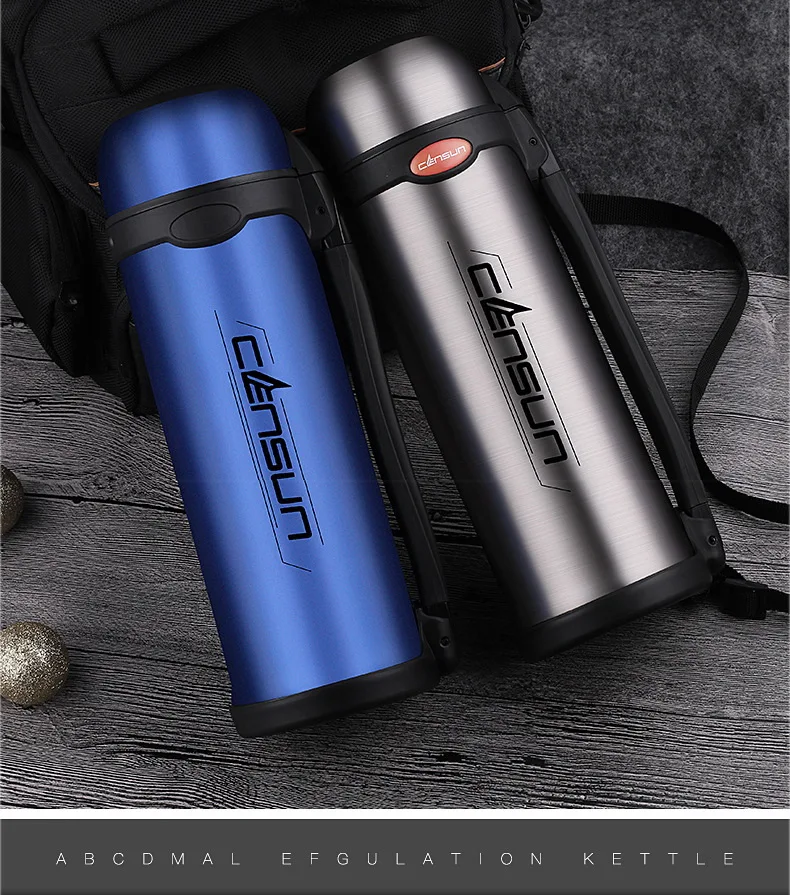1100ml Outdoor Travel Thermos Stainless Steel Thermos kettle insulated